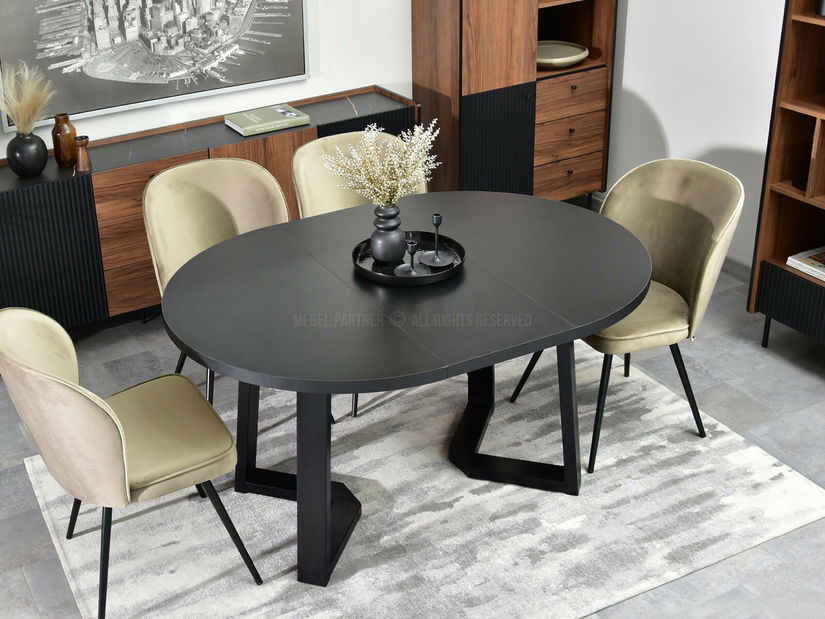 Masă sufragerie Aceptar (negru)