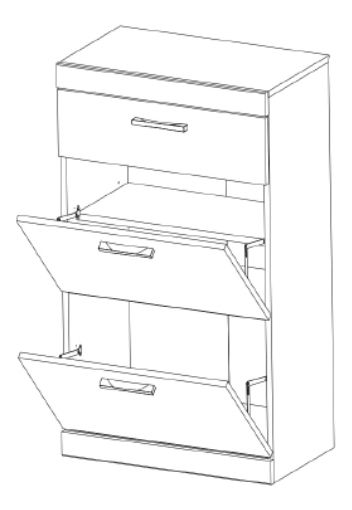 Ormarić za obuću ORIT (hrast san remo)