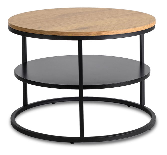 Măsuță cafea Blanquendo (stejar + negru) 