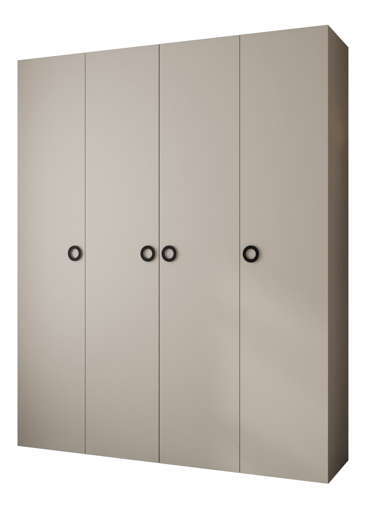 Ruhásszekrény 200 cm Carmela 50-1 (kasmír + fekete)