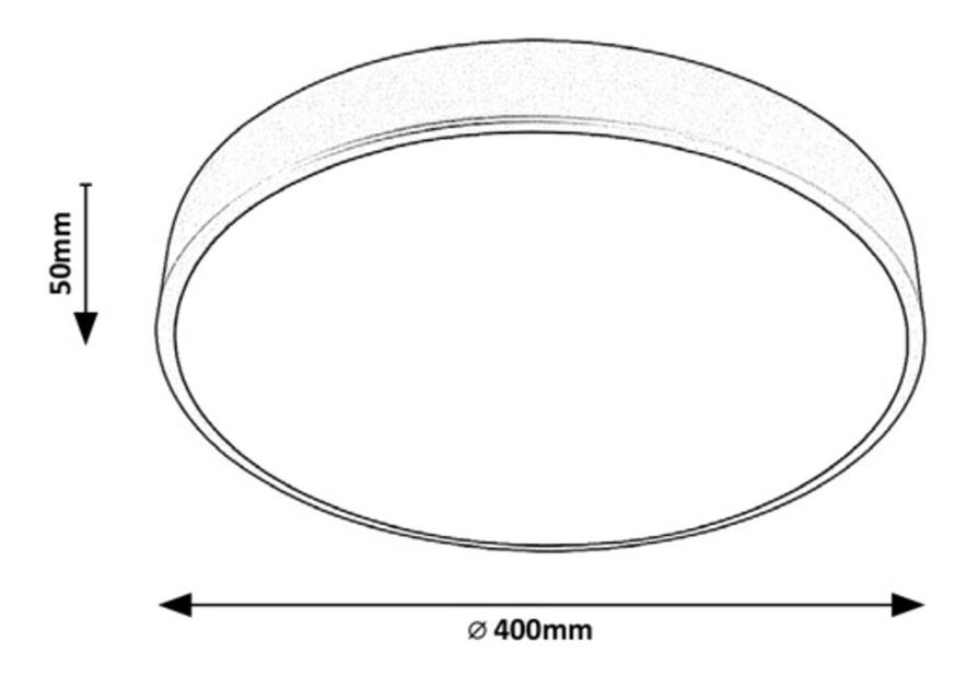 Stropna svjetiljka Agard 3314 (crna mat)