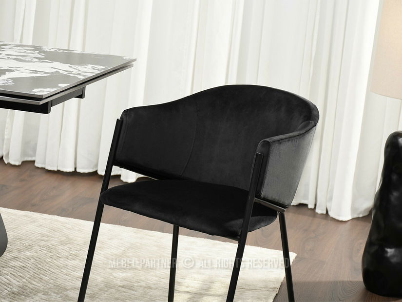 Scaun sufragerie Conquisto (negru)