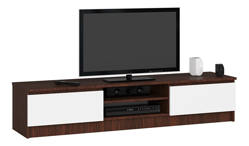 TV asztal Katalina (wenge + fehér)