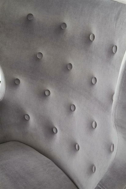 Kreslo ušiak Tais (sivá)