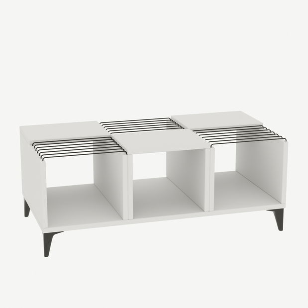 Dohányzóasztal Vosga (fehér)