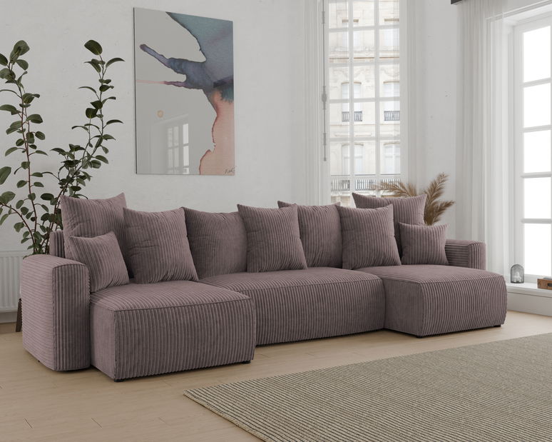 Kutna garnitura Denia U (tamnosmeđa)