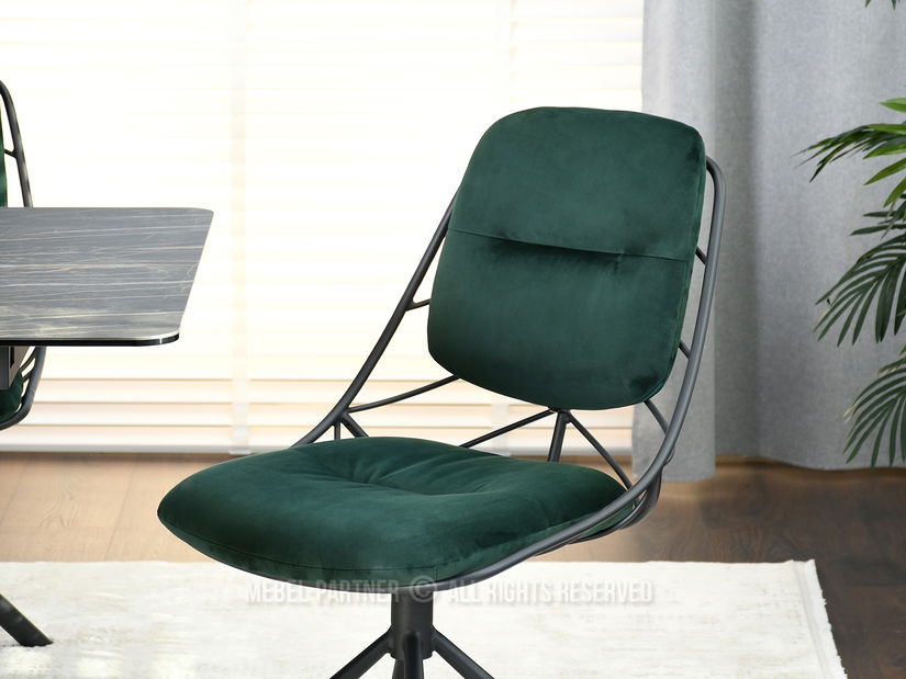 Stolica Brooklyn (zelena + crna)