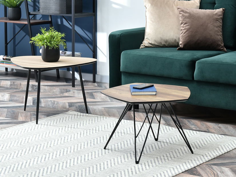 Stolić za kavu Rossi Zest Xl (sonoma + crna)