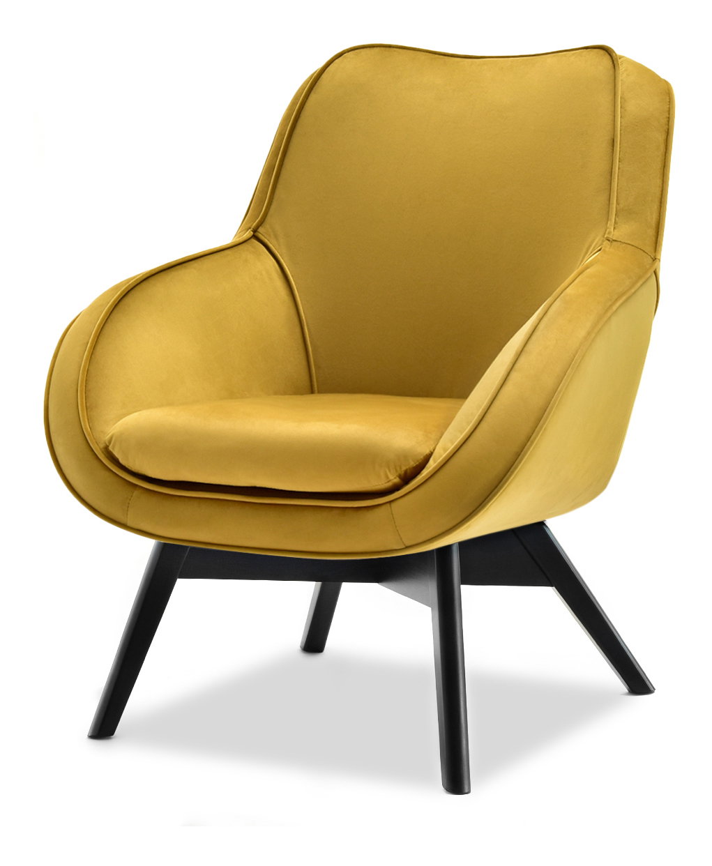 Relaxačné kreslo Merch (zlatá + čierna)