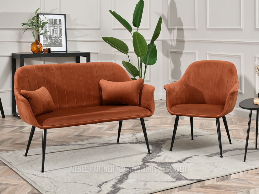 Fotel Osmol F (réz + arany)