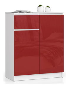 Komoda Kaveri (červená lesklá)