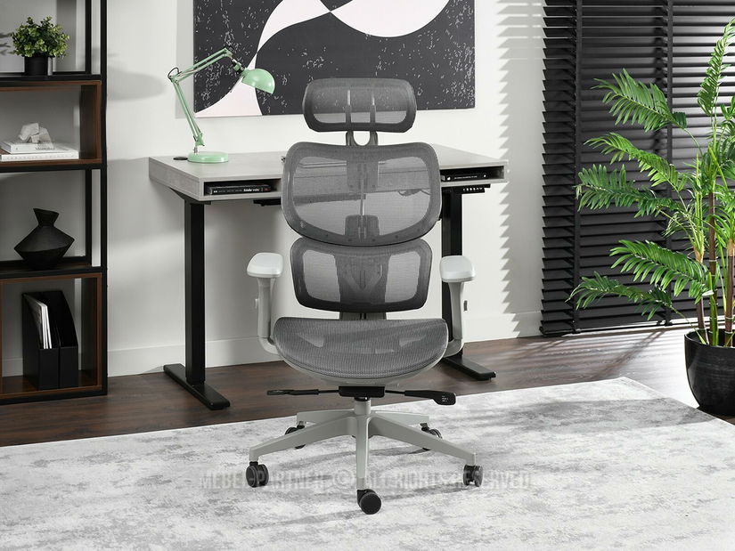 Fotoliu de birou Huio (gri)