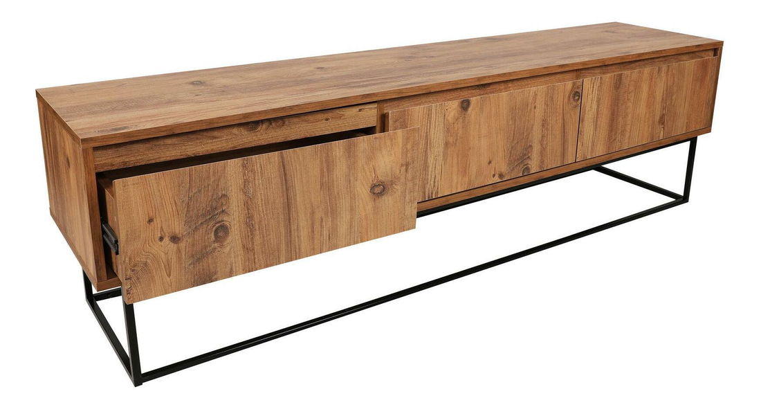 TV stolík/skrinka Lapin 180 (orech + čierna)