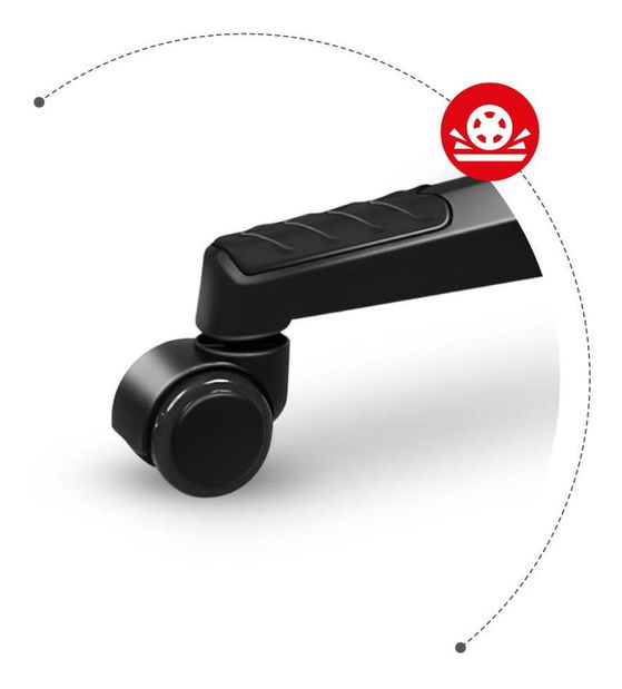 Gaming stolica Fusion 6.2 (crna) (s LED rasvjetom)