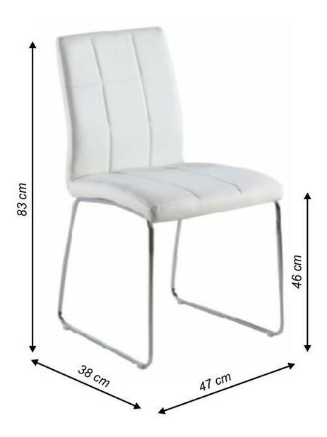 Jedálenská stolička Siden (biela)