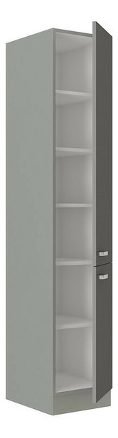 Visoki ormarić 40 DK-210 2F Mirjan Multi (siva + sivi sjaj)