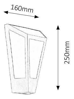 Vonkajšie svietidlo York 8791 (nehrdzavejúca oceľ)