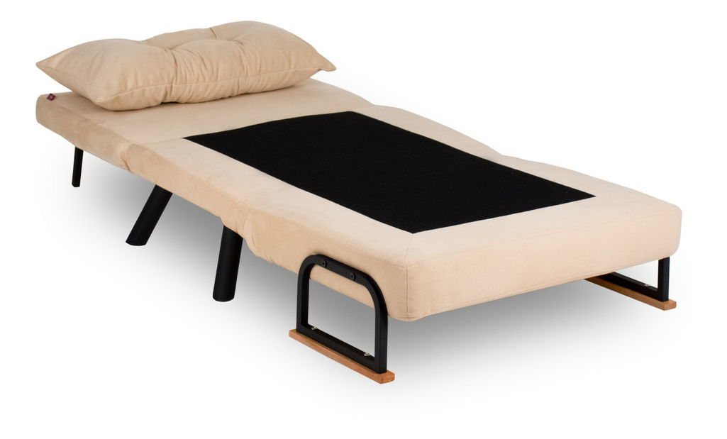 Fotoliu extensibil Sandy (bej)