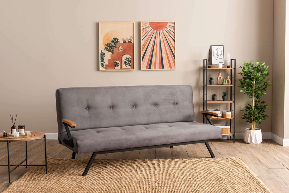 Rozkladacia pohovka Zvia (sivá)