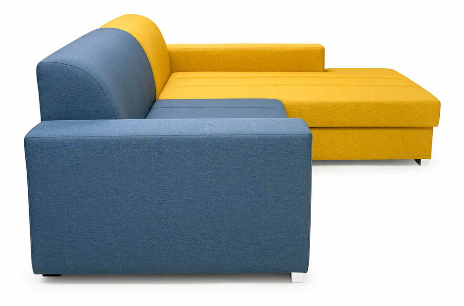 Sarokkanapé Maureen (szürke + sárga) (J)