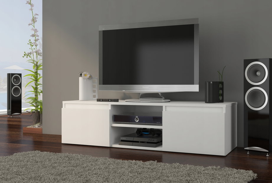 Comodă TV/ Dulap TV Rivana (alb)
