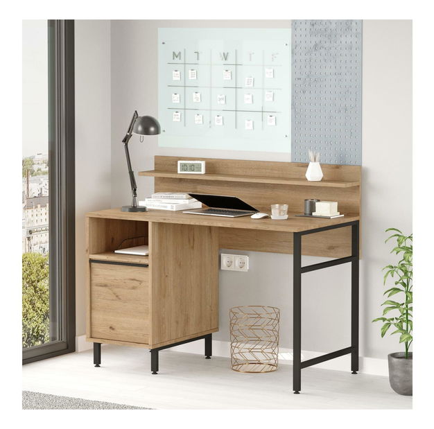 Masă PC Otto 16 (nuc + negru)