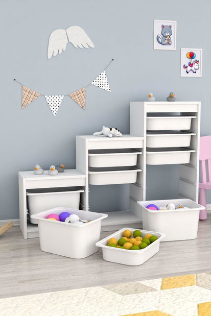 Organizator za igračke Dremonka 9 (bijela)