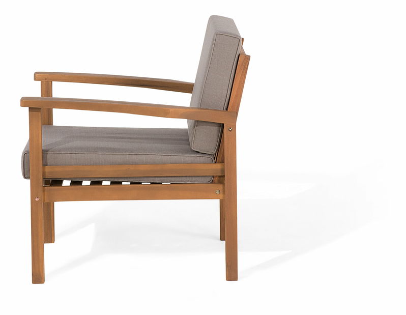 Záhradná sedacia súprava Maleno (tmavosivá) (akácia)