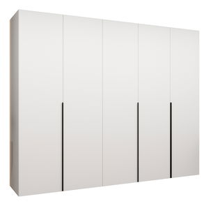 Ormar za garderobu 250 cm Alice 1 (bijela + crna)