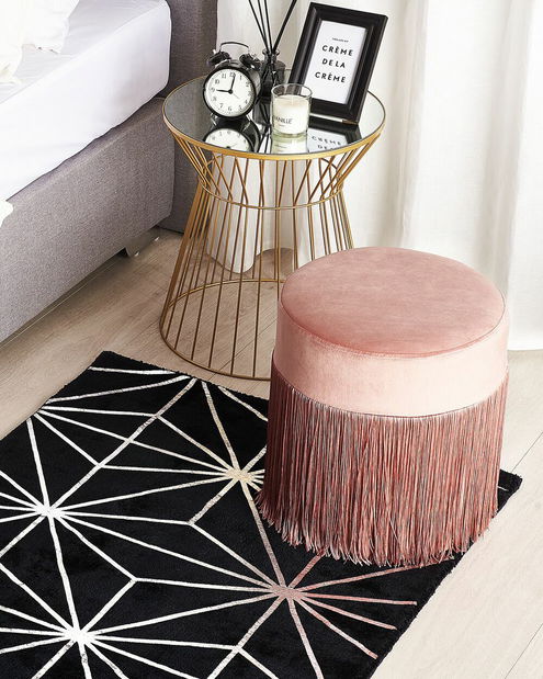 Koberec 80x150 cm SILBE (látka) (čierna)