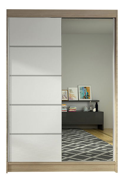 Gardrób Paris III (fekete + artisan tölgy)