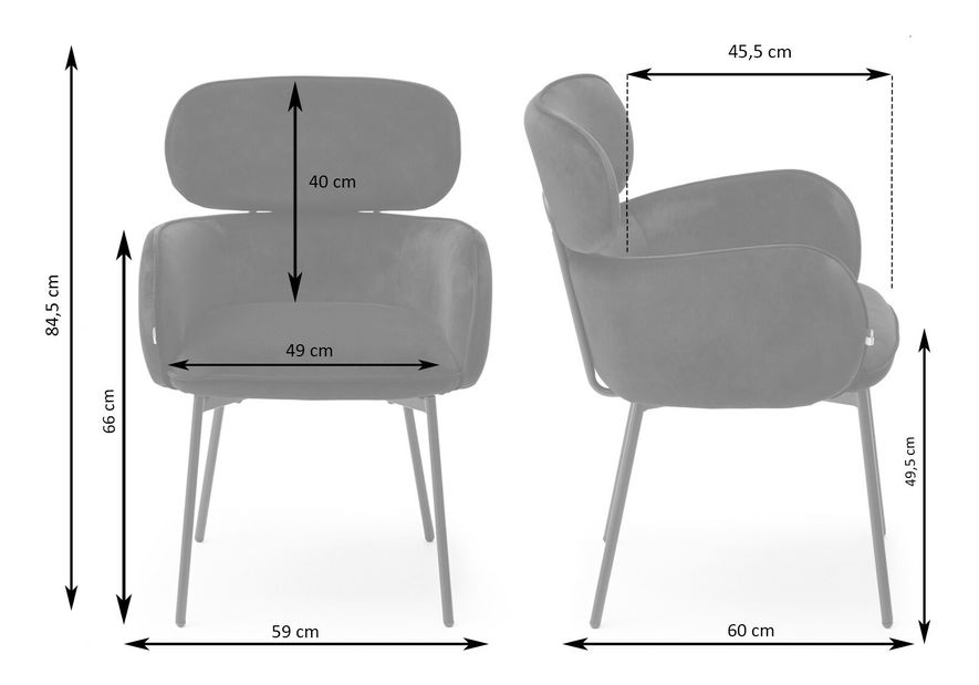 Scaun sufragerie Aguado (crem)