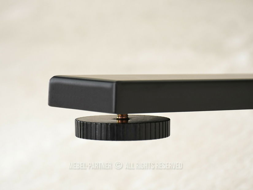 Masă PC Osto 140 (stejar negru + negru)