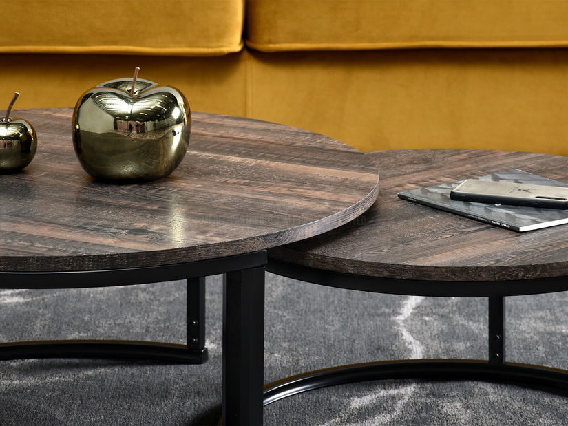 Stolić za kavu Kolja Zest Xl (hrast + crna)