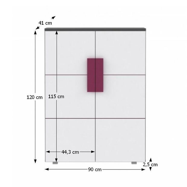 Skrinka Libro Typ 40 LBLK40