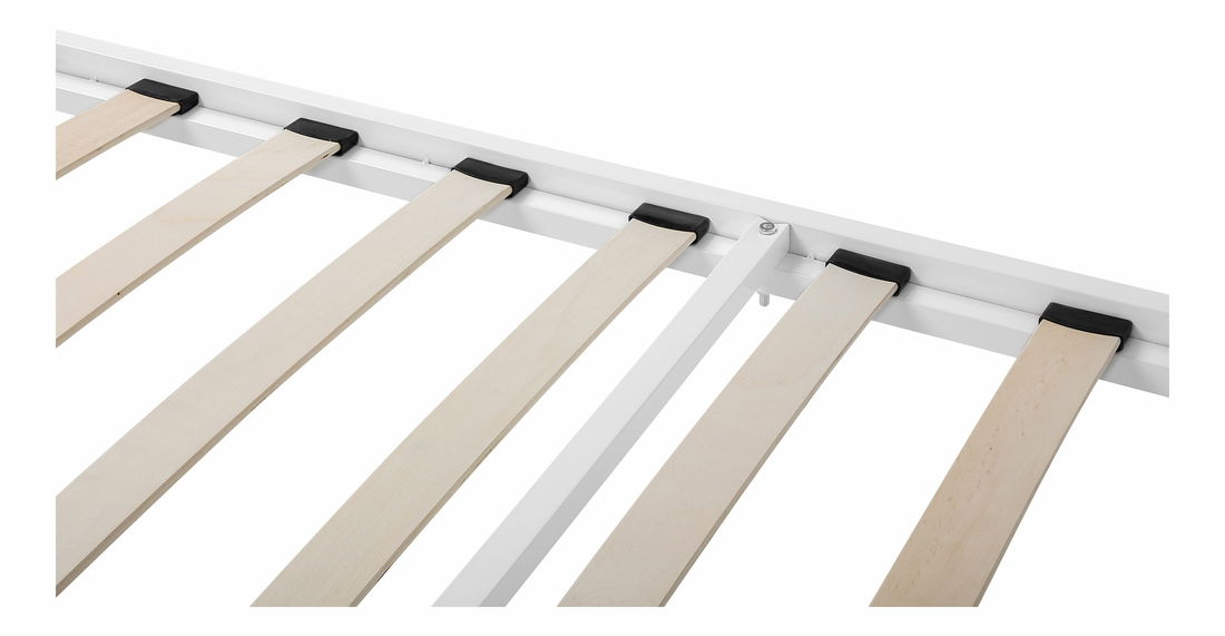 Franciaágy 160 cm CAMAR (ágyráccsal) (fehér)