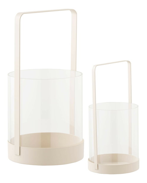 Svijećnjak 2 kom Hsidina 1 (bež)