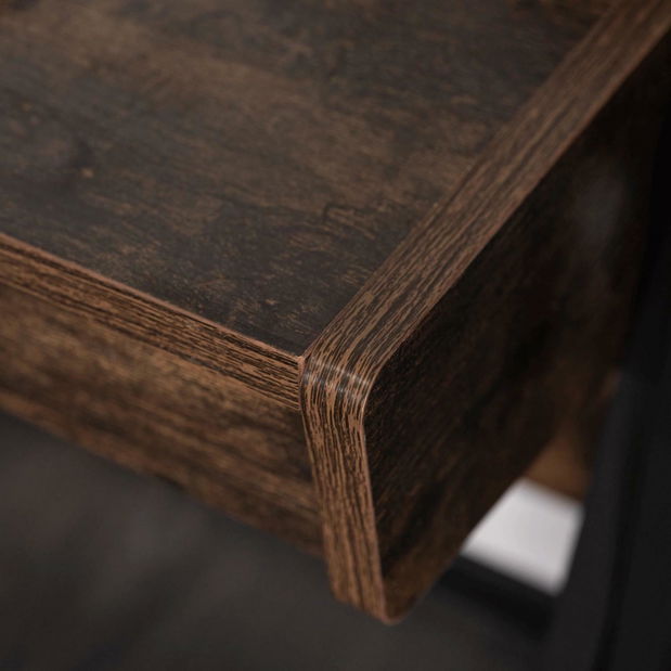 Masă de scris Propulsor (stejar rustic + negru) 