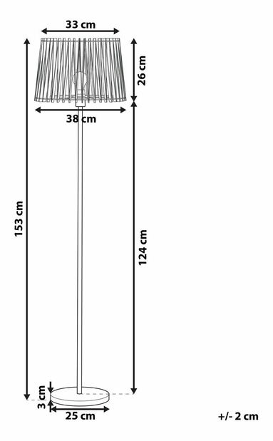Stojanová lampa FARAGO (svetlé drevo)