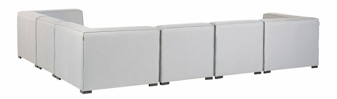 Rohová záhradná pohovka Ailin (sivá) (L)