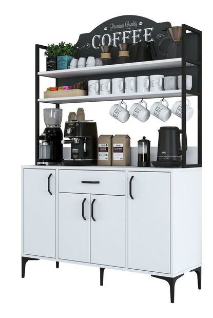 Príborník Jenaretta 130 (biela)