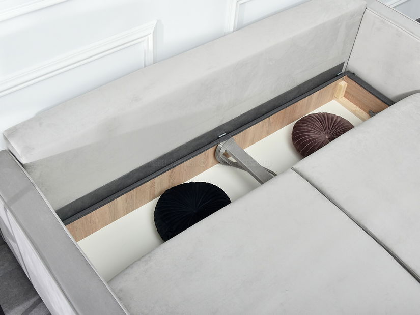 Canapea două locuri Legacion (gri + negru)