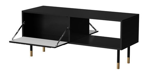 Konferenčný stolík Mediana 11 (čierna + zlatá)