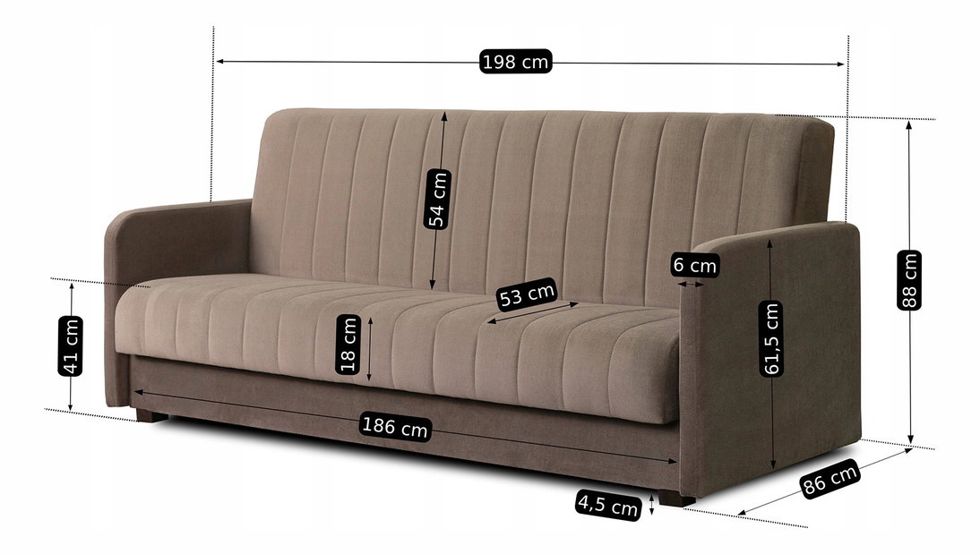 Set 2 canapele Portofine (Bej) 