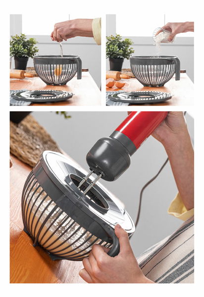 Set boluri pentru mixare cu capac Brita (gri)