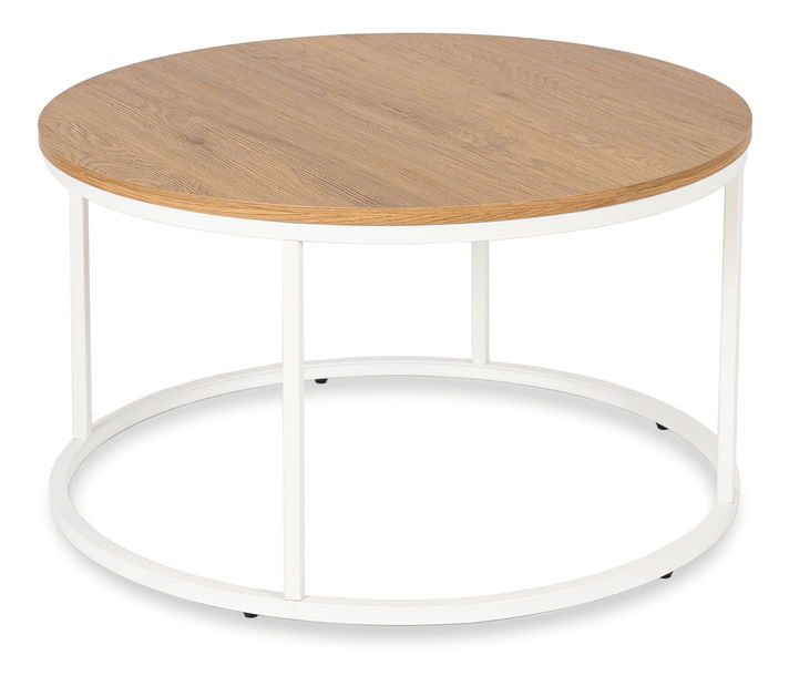 Dohányzóasztal Aparentar Max (tölgy + fehér)