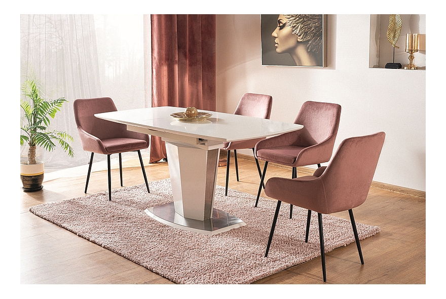 Jedálenská stolička Allene (staroružová + čierna)