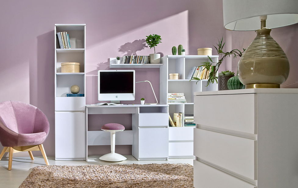 Jednostruki krevet tip AR9 90x195 cm Alishia (bijela mat)