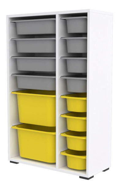 Organizator jucării Dremonka 7 (alb + Gri + galben)