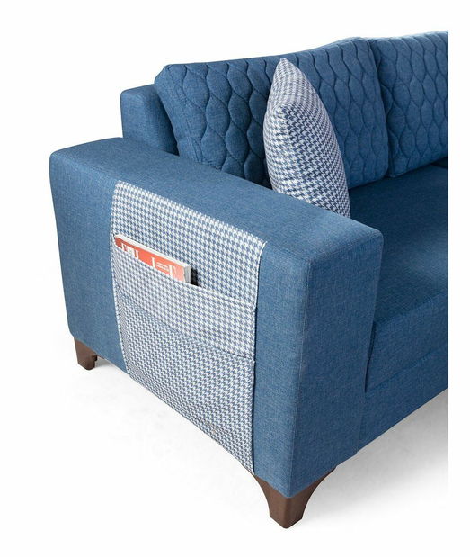 Rohová sedačka Lofty (modrá)